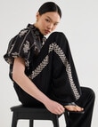 State of play Onyx Embroidered Pants, Black product photo