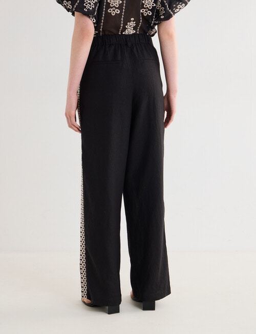 State of play Onyx Embroidered Pants, Black product photo View 02 L