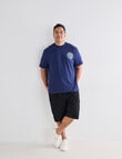 Gasoline King Size Marlin Tee, Navy product photo View 03 S