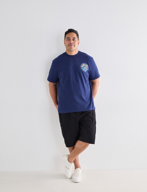 Gasoline King Size Marlin Tee, Navy product photo View 03 L