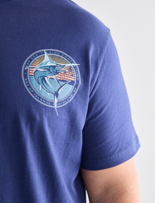 Gasoline King Size Marlin Tee, Navy product photo View 04 L