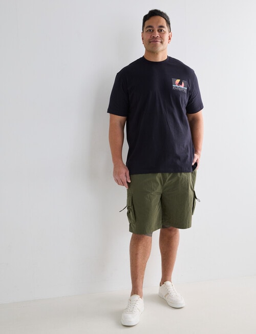 Gasoline King Size St Tropez Tee, Black product photo View 03 L