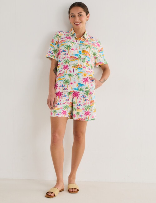 Zest Holiday Short, Beach Print product photo View 03 L