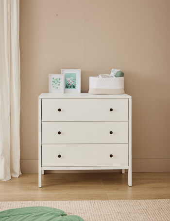 BabyRest Bexley Chest, White Ash product photo
