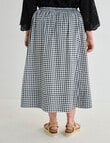 Studio Curve Gingham Skirt, Black product photo View 02 S