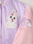 Mac & Ellie Badges Bomber Jacket, Lilac product photo View 03 S