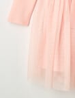 Mac & Ellie Bunny Long Sleeve Tutu Dress, Dusk product photo View 03 S