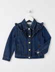 Mac & Ellie Denim Frill Jacket, Indigo Blue product photo
