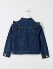 Mac & Ellie Denim Frill Jacket, Indigo Blue product photo View 02 S