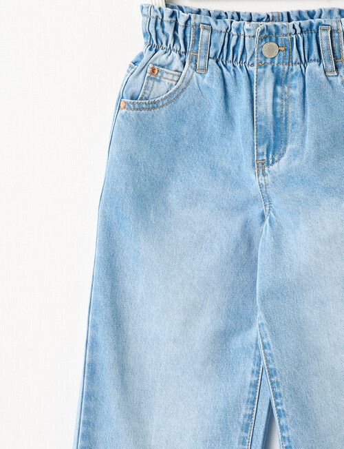 Mac & Ellie Heart Pocket Paperbag Jean, Light Blue product photo View 03 L