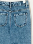 Mac & Ellie Butterfly Mom Jean, Mid Blue product photo View 02 S