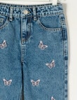 Mac & Ellie Butterfly Mom Jean, Mid Blue product photo View 03 S