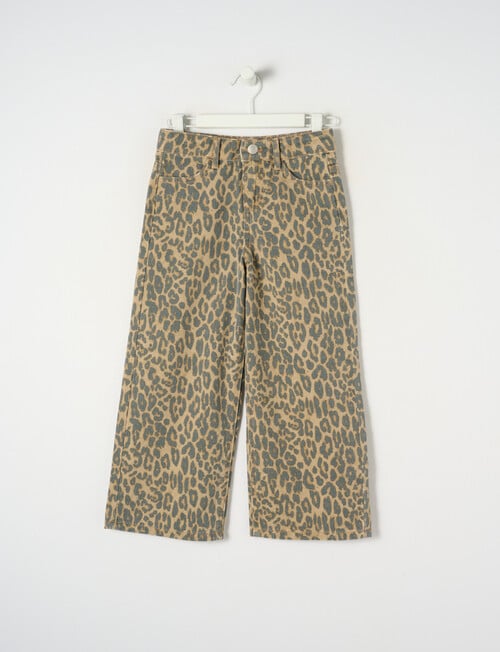 Mac & Ellie Animal Wide Leg Jean, Natural product photo