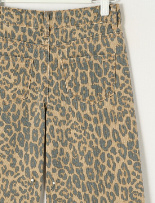 Mac & Ellie Animal Wide Leg Jean, Natural product photo View 02 L