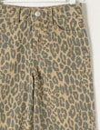 Mac & Ellie Animal Wide Leg Jean, Natural product photo View 03 S