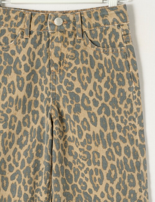 Mac & Ellie Animal Wide Leg Jean, Natural product photo View 03 L