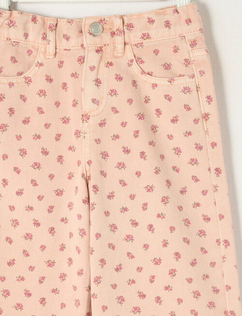 Mac & Ellie Ditsy Floral Wide Leg Jean, Dusk product photo View 03 L