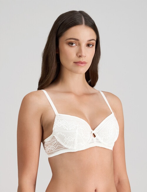 Bendon Renee Contour Bra, White, B-DD product photo View 03 L