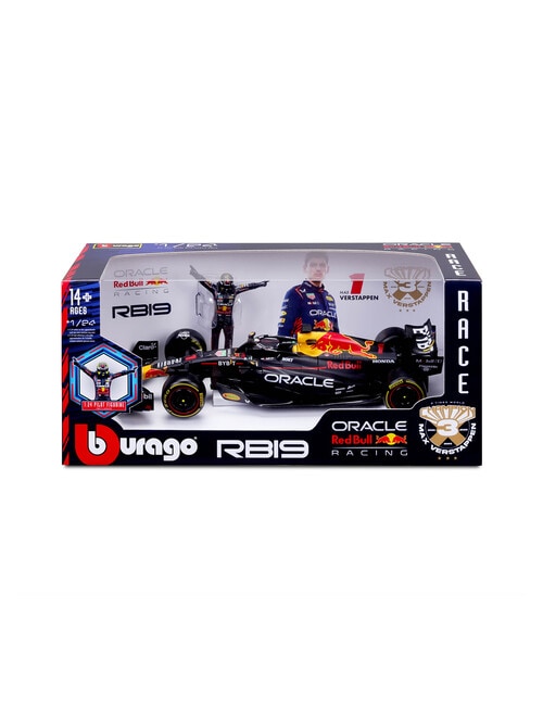 Bburago 1:24 F1 Oracle Red Bull Rb19 2023 (#1 Verstappen) - With Driver Figure product photo