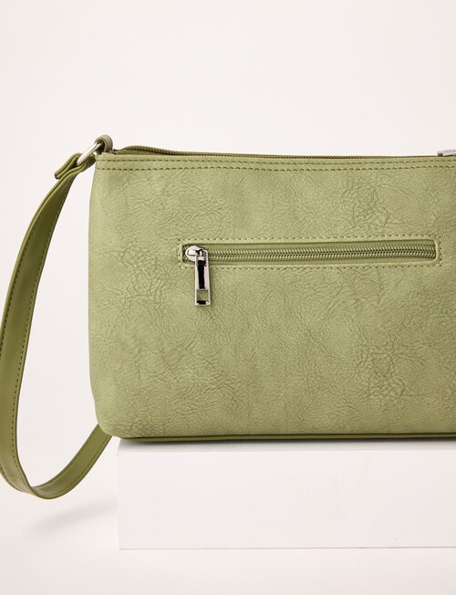 Pronta Moda Vintage Crossbody Bag, Avocado product photo View 02 L