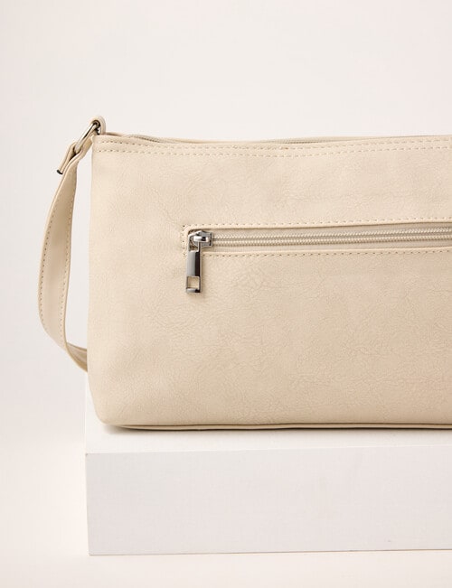 Pronta Moda Vintage Crossbody Bag, Bone product photo View 02 L