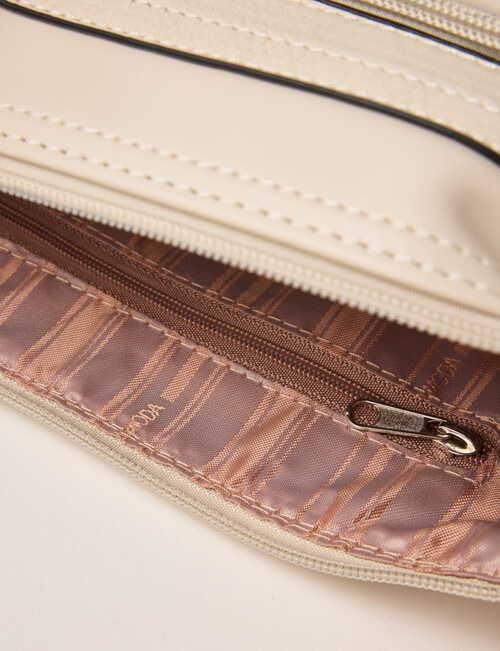 Pronta Moda Vintage Crossbody Bag, Bone product photo View 04 L