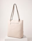 Pronta Moda Laser Cut Tote Bag, Beige product photo View 02 S