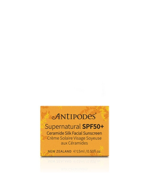 Antipodes Supernatural SPF50+ Ceramide Silk Facial Sunscreen, 15ml product photo View 02 L