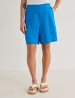 Zest Linen Bermuda Short, Blue Jewel product photo View 04 S