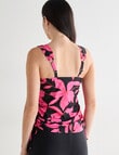 Zest Resort Ruch Side Tankini, Bold Pink Floral product photo View 02 S