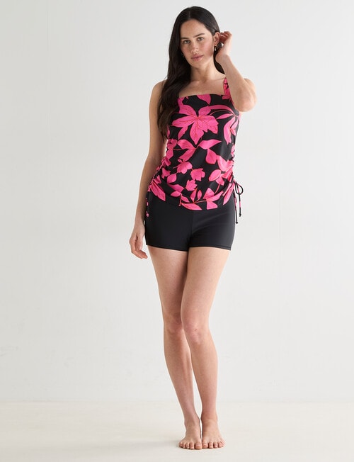 Zest Resort Ruch Side Tankini, Bold Pink Floral product photo View 03 L