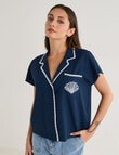 Zest Embroidery Stitch Shirt, Navy product photo View 04 S