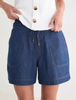 Zest Patch Pocket Short, Denim Blue product photo