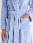 Whistle Sleep Basket Weave Robe, Blue, 8-22 product photo View 06 S