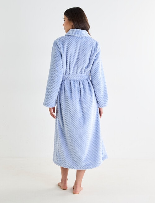 Whistle Sleep Basket Weave Robe, Blue, 8-22 product photo View 02 L