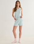 Mineral Sleep Rib Short, Cool Mint product photo View 03 S