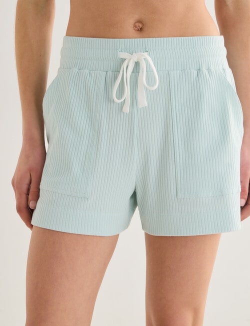 Mineral Sleep Rib Short, Cool Mint product photo View 04 L