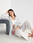Mineral Sleep Shirt, Mint Stripe product photo View 08 S