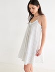 Mineral Sleep Nightie, Mint Stripe product photo