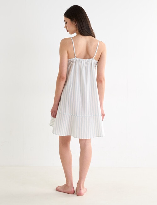 Mineral Sleep Nightie, Mint Stripe product photo View 02 L