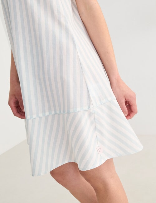 Mineral Sleep Nightie, Mint Stripe product photo View 06 L