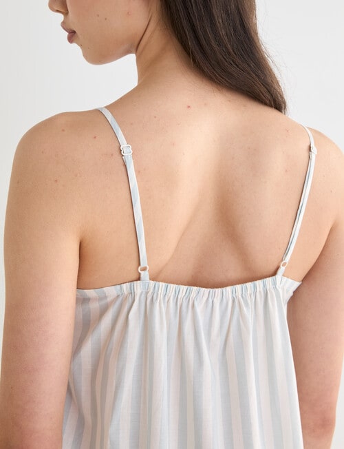 Mineral Sleep Nightie, Mint Stripe product photo View 07 L
