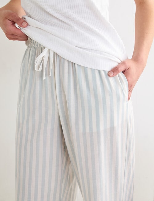 Mineral Sleep Pant, Mint Stripe product photo View 04 L