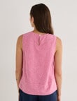Zest Stripe Tank Top, Pink product photo View 02 S
