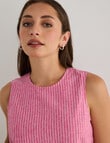Zest Stripe Tank Top, Pink product photo View 04 S