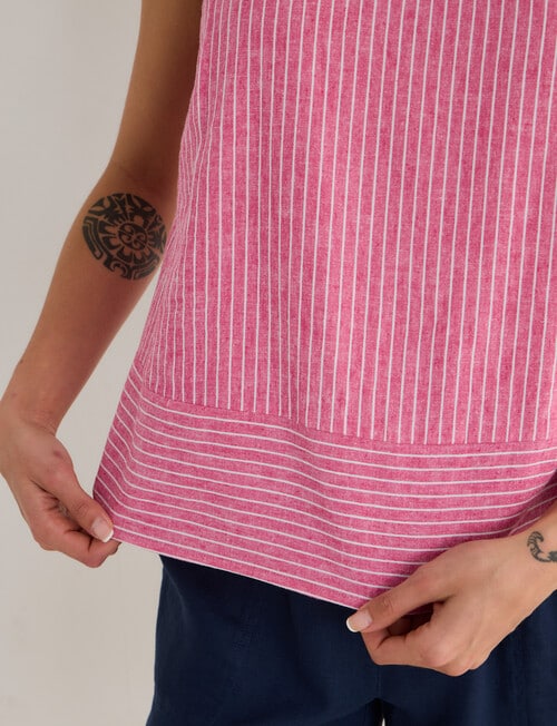 Zest Stripe Tank Top, Pink product photo View 05 L