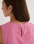 Zest Stripe Tank Top, Pink product photo View 06 S