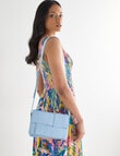 Whistle Accessories Lucia Woven Shopper Bag, Blue product photo