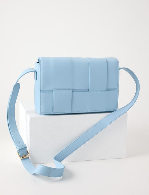 Whistle Accessories Lucia Woven Shopper Bag, Blue product photo View 12 L