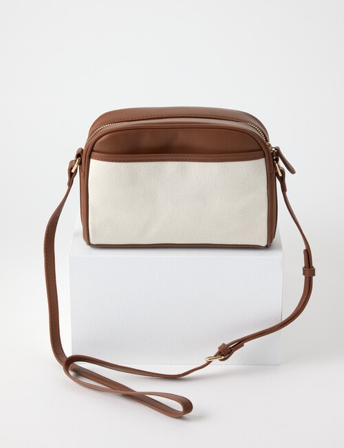 Whistle Accessories Bruna Camera Crossbody Bag, Natural & Tan product photo View 02 L